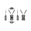Hollyland Cosmo C2 wireless video transmission system with one receiver and two transmitters for production use.