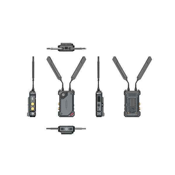 Hollyland Cosmo C2 wireless video transmission system with two transmitters and one receiver for production use. – image 1