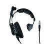 Hollyland HL Electret Mic ENC single-ear headset for Solidcom H1, with 10-pin connector and adjustable headband.
