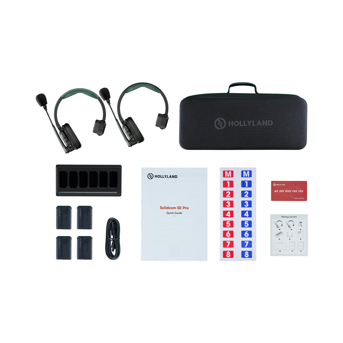 Hollyland Solidcom SE Pro 2S noise-canceling headset intercom for 2-person production communication system. – image 2
