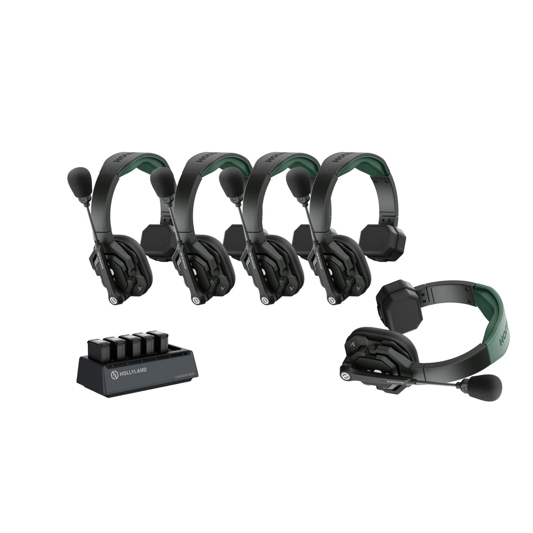 Hollyland Solidcom SE Pro 5S noise-canceling headset intercom for 5-person production communication setup. – image 1