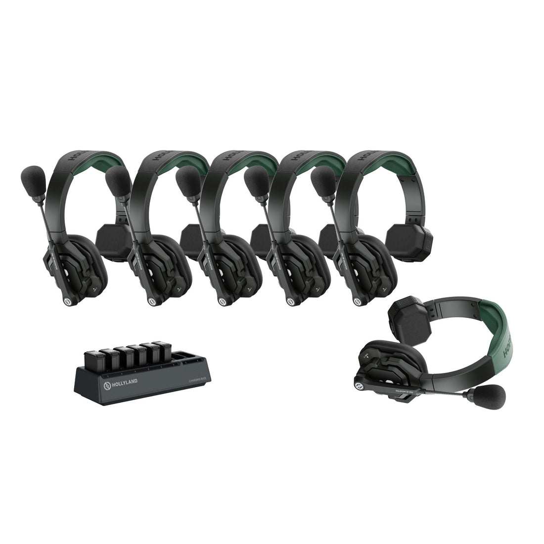 Hollyland Solidcom SE Pro 6S noise-canceling headset intercom for 6-person production team communication. – image 1