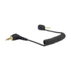 Hollyland 3.5mm TRS to TRRS patch cable Type-B, black audio cable for connecting devices with 3.5mm jacks