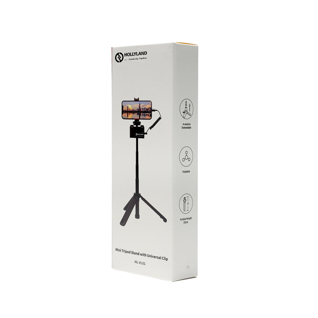 Hollyland mini tripod stand with universal clip, compact and adjustable for stable camera or device positioning. – image 8
