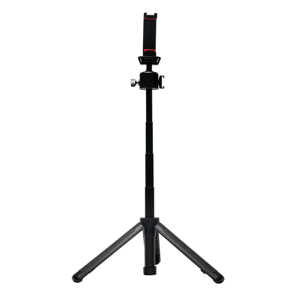 Hollyland mini tripod stand with universal phone clip, extended for stable support and flexible positioning of smartphones. – image 1