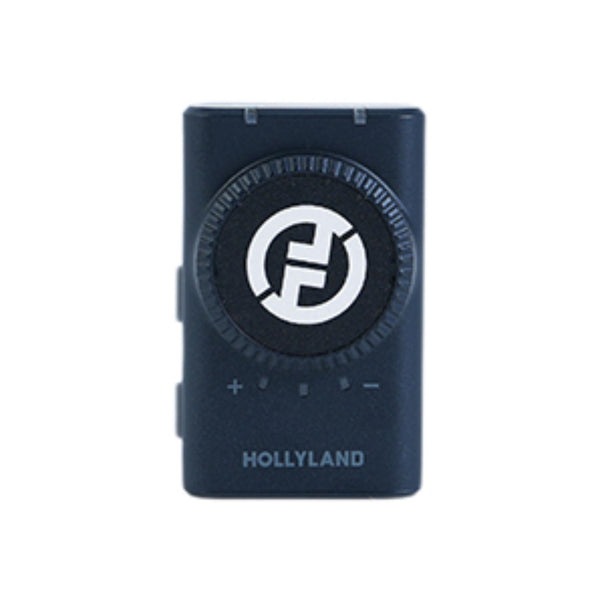 Hollyland LARK M2 camera receiver in shine charcoal, compact wireless microphone accessory for professional audio recording. – image 1