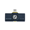 Hollyland LARK M2 Lightning receiver in shine charcoal, compact microphone accessory with sleek design for wireless audio.