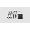 Hollyland LARK M2 wireless lavalier microphone with lightning plug, duo set, ivory white color, shown with compact design and connectors.