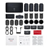 Hollyland LARK MAX 2 wireless microphone system with four transmitters and camera USB-C receiver in space gray, production equipment