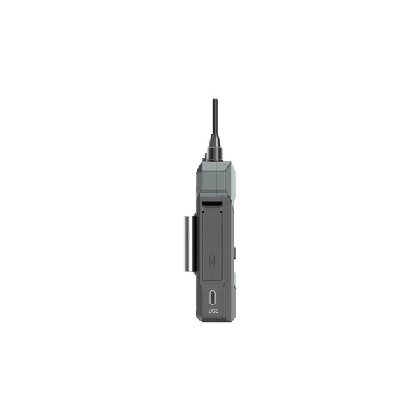 Hollyland Solidcom M1 Pro BPK02 beltpack for production equipment, showing left side view with controls and connectors. – image 3