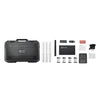 Hollyland Wireless Tally System with four lights for production equipment, showing complete setup and wireless signal indicators.