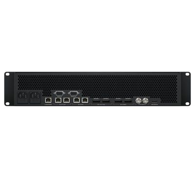 Blackmagic Design HyperDeck ISO Recorder 100G rear view showing connection ports and controls for professional video recording.
