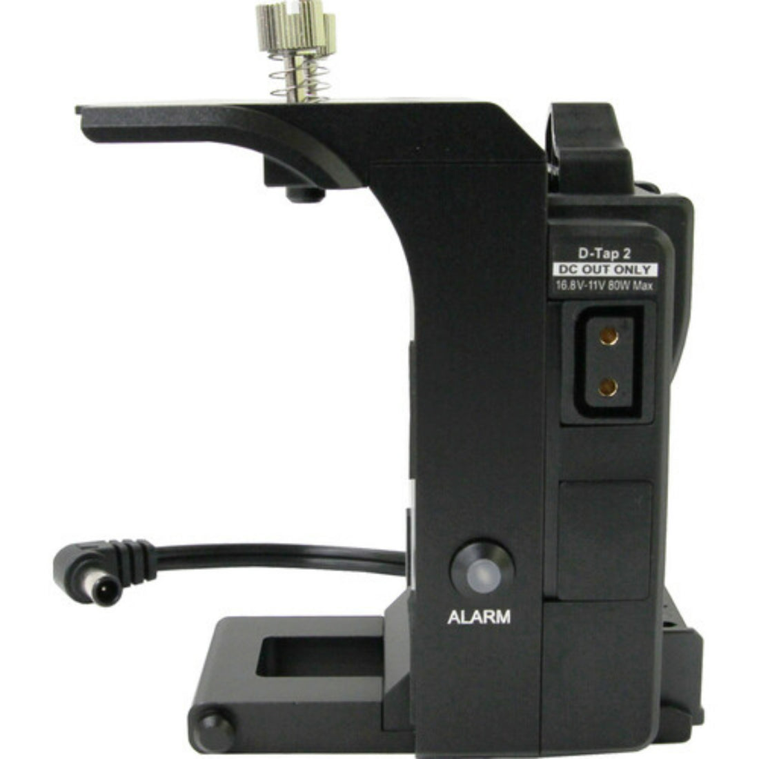 IDX System Technology A-DCFX9 V-Mount Adapter for Sony PXW-FX9 showing left side with D-tap and alarm ports – image 3