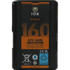 IDX System Technology HV-160B high-load 28.8V Li-Ion B-Mount battery with dual D-Tap and USB-PD ports, front view.
