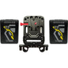 IDX System Technology Imicro-98 batteries with V-Mount plate kit, featuring two batteries and mounting hardware for professional camera setups.