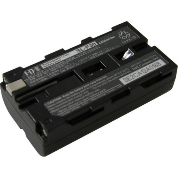 IDX System Technology IDX-SL-F30 battery with mounting rails, angled bottom view showing installation features – image 5