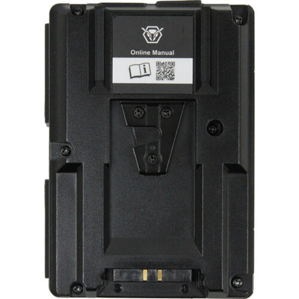 Back view of IDX System Technology A-Vmicro2PD Micro 2-channel hot swap V-mount adapter plate with USB-C PD port. – image 4