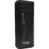 Left view of IDX System Technology CUE-J150 V-Mount Battery with 143Wh capacity, showcasing its compact V-mount design.