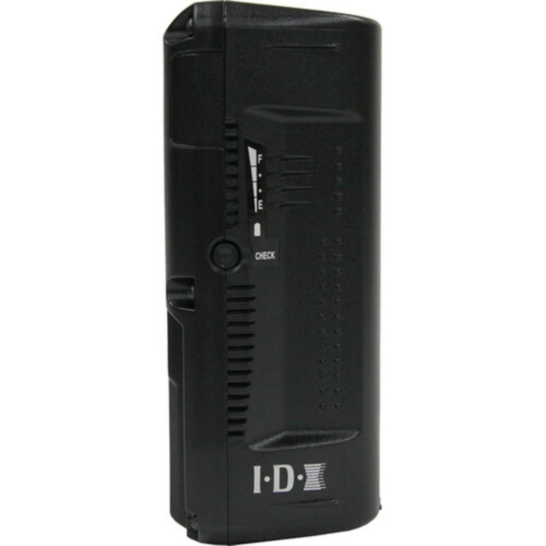 Left view of IDX System Technology CUE-J150 V-Mount Battery with 143Wh capacity, showcasing its compact V-mount design. – image 3