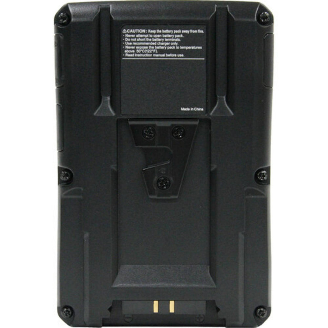 Back view of IDX System Technology CUE-J198 V-Mount Battery with 190Wh capacity, showing V-mount connector and battery details. – image 5