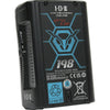 IDX System Technology CUE-J198 V-Mount Battery with 190Wh capacity, shown from the right side in the image.