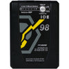 Front view of IDX System Technology Imicro-98P 97Wh high-load lithium-ion mini V-mount battery for video cameras.