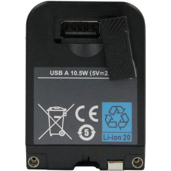 IDX System Technology SL-F50PD Sony L-Series Battery with USB-C PD and X-Tap, front view showing USB-A port exposed. – image 7