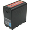 IDX System Technology SL-F70PD Sony L-Series battery with USB-C PD and X-Tap, shown from left perspective with covered USB-A port.