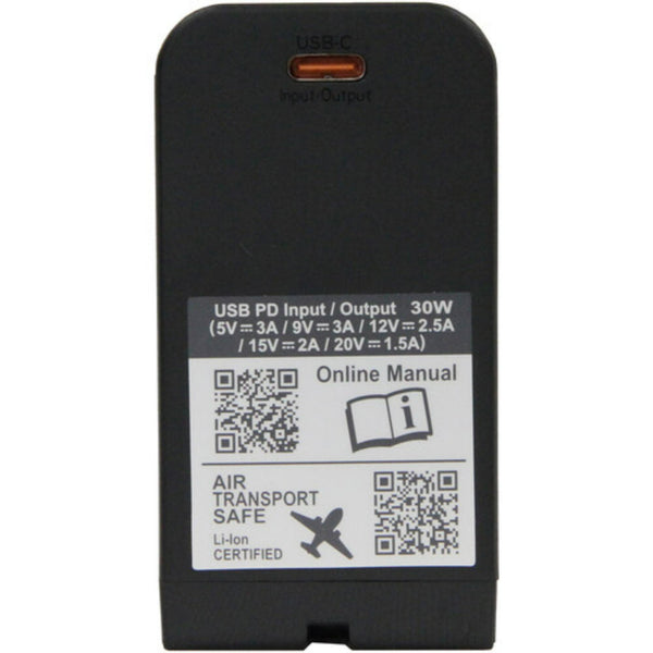 IDX System Technology SL-F70PD Sony L-Series battery with USB-C input/output and X-Tap, side profile view showing ports and labels. – image 7