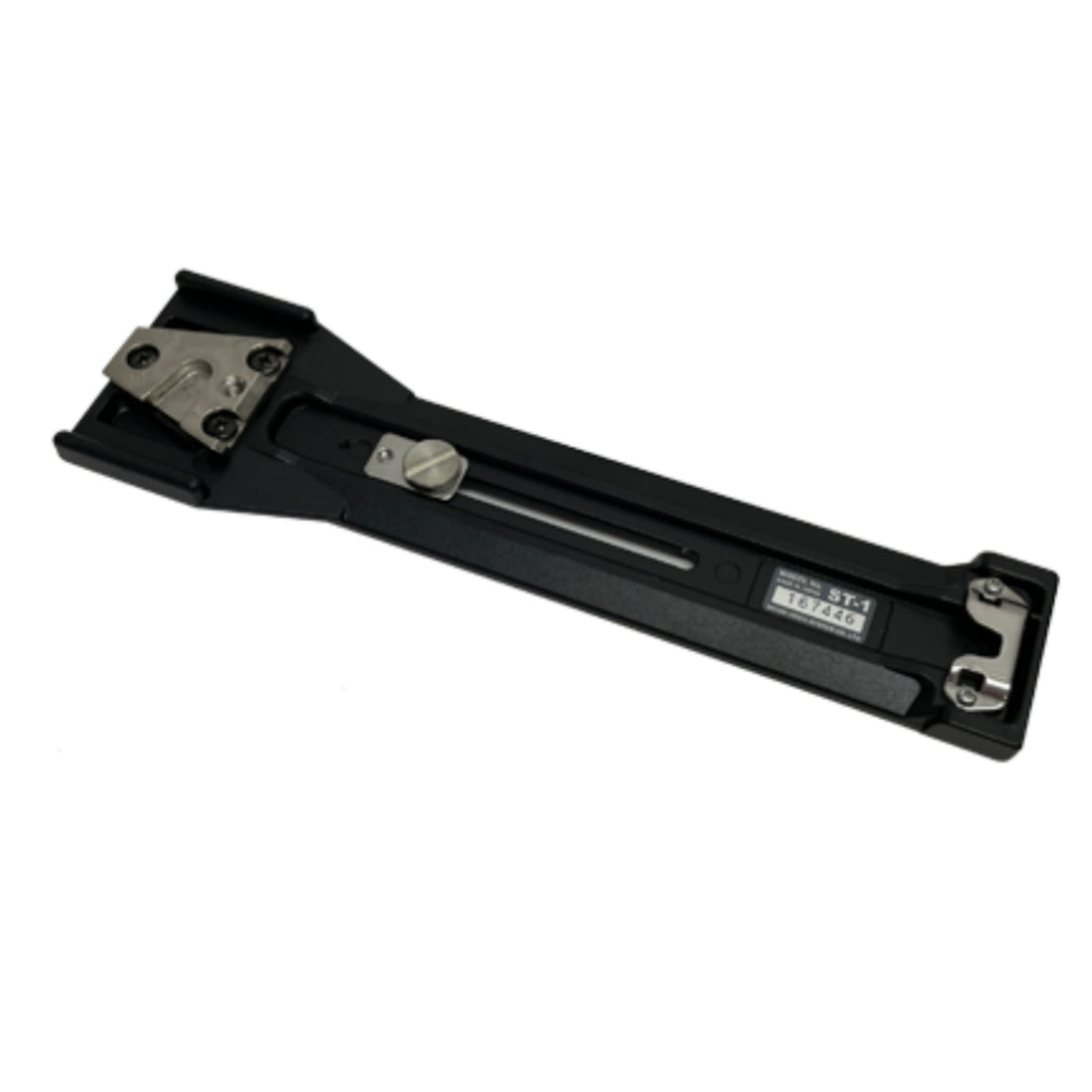IDX System Technology ST-1 tripod adapter plate shown from the back, a professional tripod accessory for secure camera mounting. – image 2