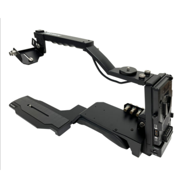 IDX System Technology ST-7R shoulder adapter rig for cameras, shown from a left perspective, designed for stable filming and mounting. – image 2