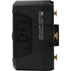 IDX System Technology ZEN-C150G lithium-ion battery with D-Tap and USB-C ports, right view showing connectors and compact design.