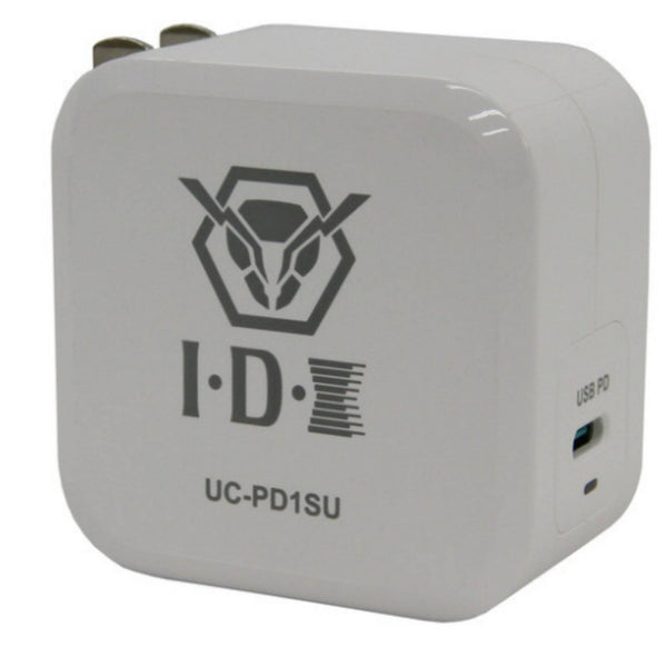 IDX System Technology UC-PD1SU 60W USB-C PD charger shown from front right angle, compact design with USB-C port visible. – image 2