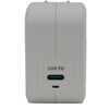 IDX System Technology UC-PD1SU 60W USB-C PD charger shown from the right view with compact design and single USB-C port.