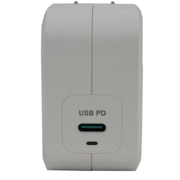 IDX System Technology UC-PD1SU 60W USB-C PD charger shown from the right view with compact design and single USB-C port. – image 3