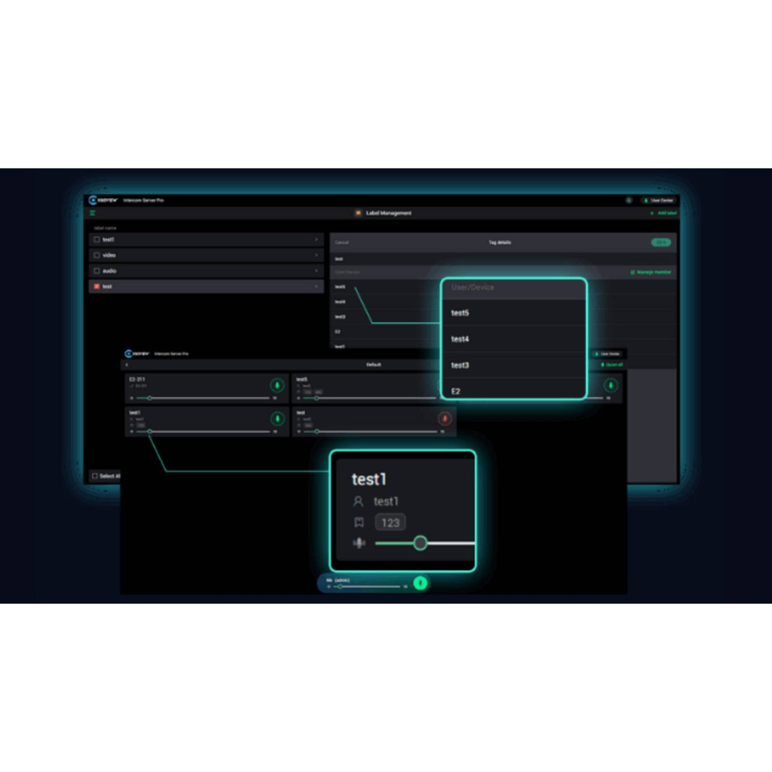 KiloLink Intercom Server Pro Clear Group & User Management – image 1