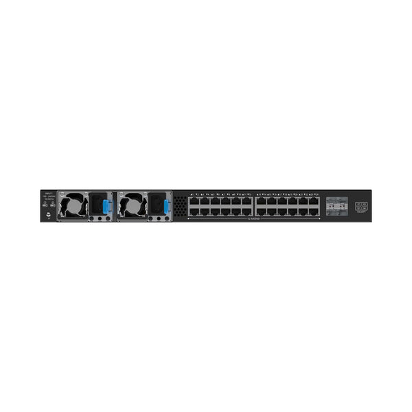 Close-up of the rear panel of the Kiloview AVX24-4 Media HUB IP converter showcasing input and output ports. – image 5