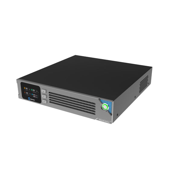 Kiloview Kilolink Station bonding receiver and device management platform with front-left view, showcasing its interface and ports. – image 2
