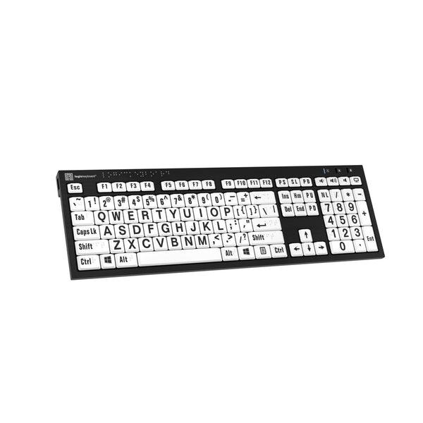 LogicKeyboard Braille/Large Black on White PC US – image 2