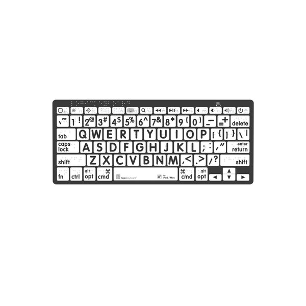 LogicKeyboard Braille/LargePrint Black on White MAC US – image 1