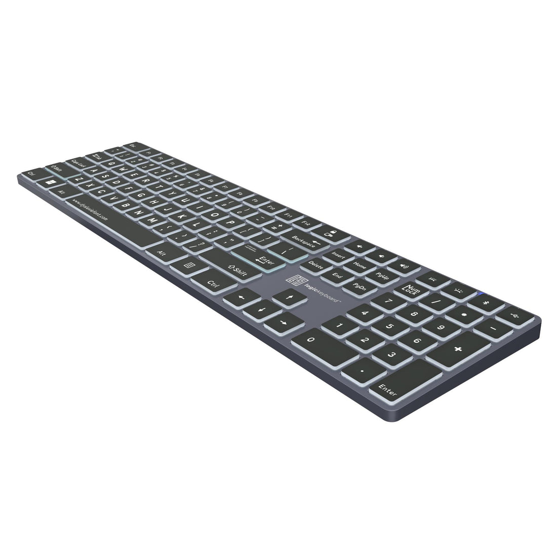 LogicKeyboard Dyslexie keyboard TITAN PC US with large, color-coded keys designed for easier reading and typing. – image 4