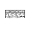 LogicKeyboard XLPrint Bluetooth Black on White US-IS