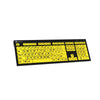 LogicKeyboard XLPrint NERO PC Black on Yellow US