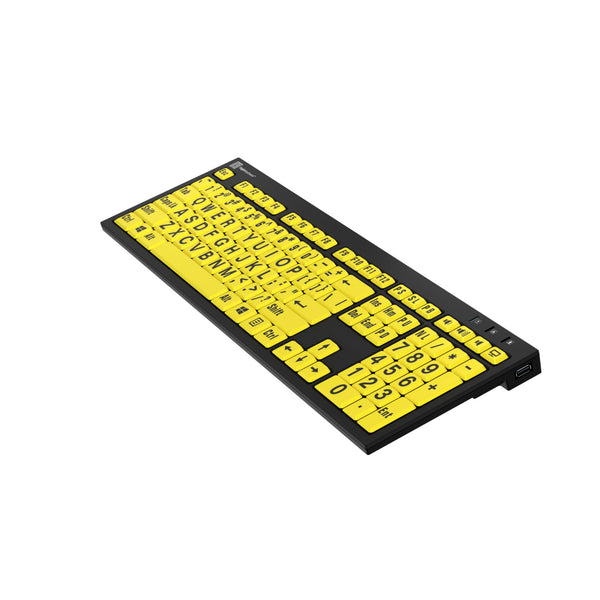 LogicKeyboard XLPrint NERO PC Black on Yellow US – image 4