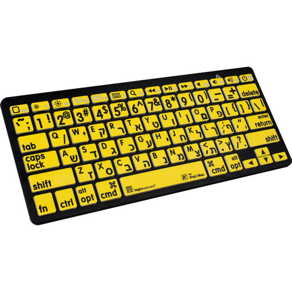 LogicKeyboard XLPrint Bluetooth Black on Yellow US-IS (BTON-IS) – image 2