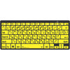 LogicKeyboard XLPrint Bluetooth Black on Yellow US-IS (BTPC-IS)