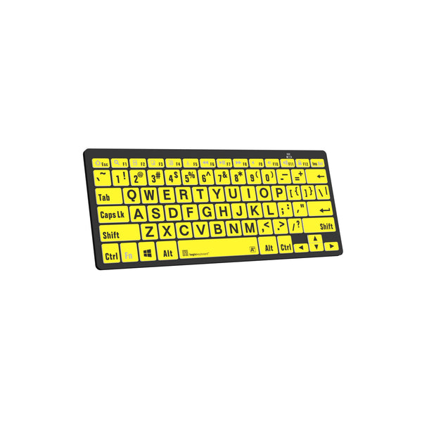 LogicKeyboard XLPrint Bluetooth Black on Yellow PC US – image 2