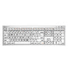LogicKeyboard XLPrint Black on White ALBA MAC US
