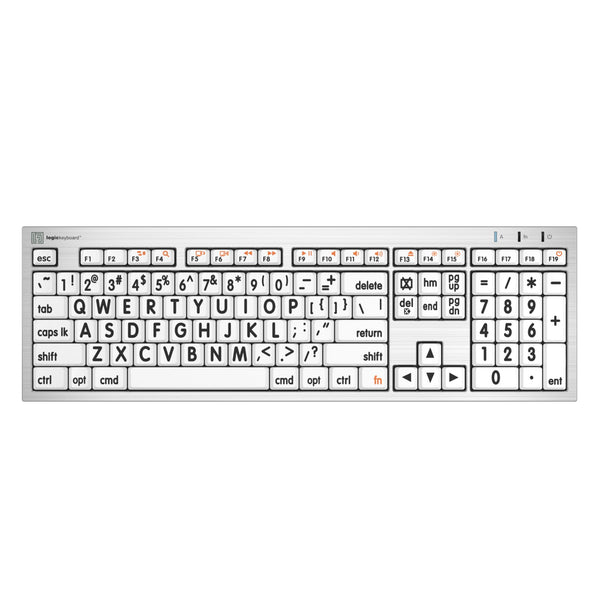 LogicKeyboard XLPrint Black on White ALBA MAC US – image 1