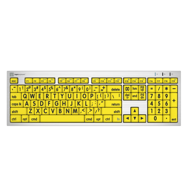 LogicKeyboard XLPrint Black on Yellow ALBA MAC US – image 1